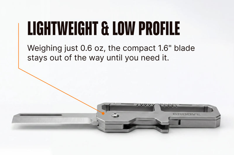 Groove® Carabiner Knife - Black