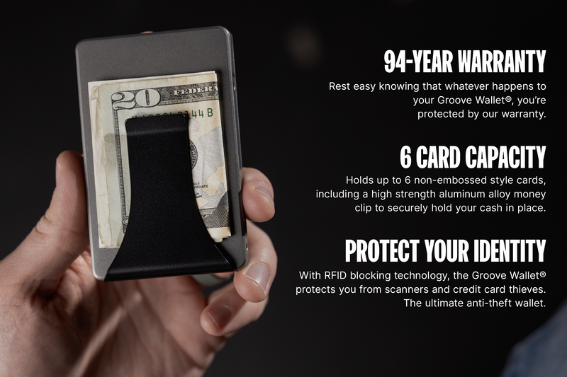 Groove Wallet® - Gun Metal