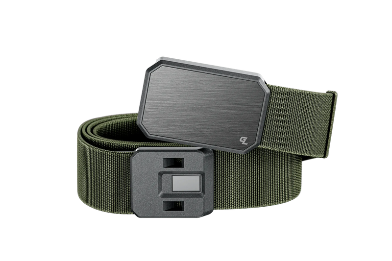 Groove Belt Gun Metal/Base Camp Green