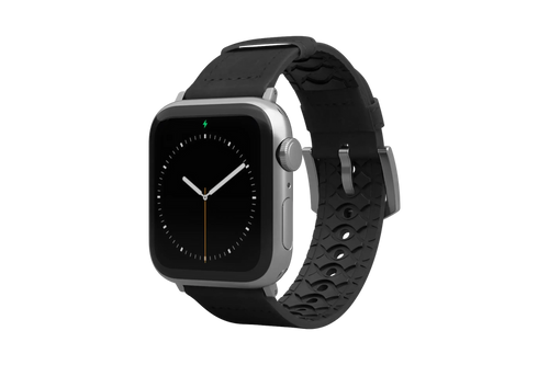 Vulcan Obsidian - Black Apple Leather Watch Band
